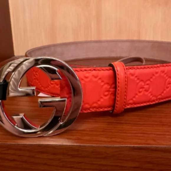 Gucci | Accessories | Women Gucci Belt Orange | Poshmark display picture 3